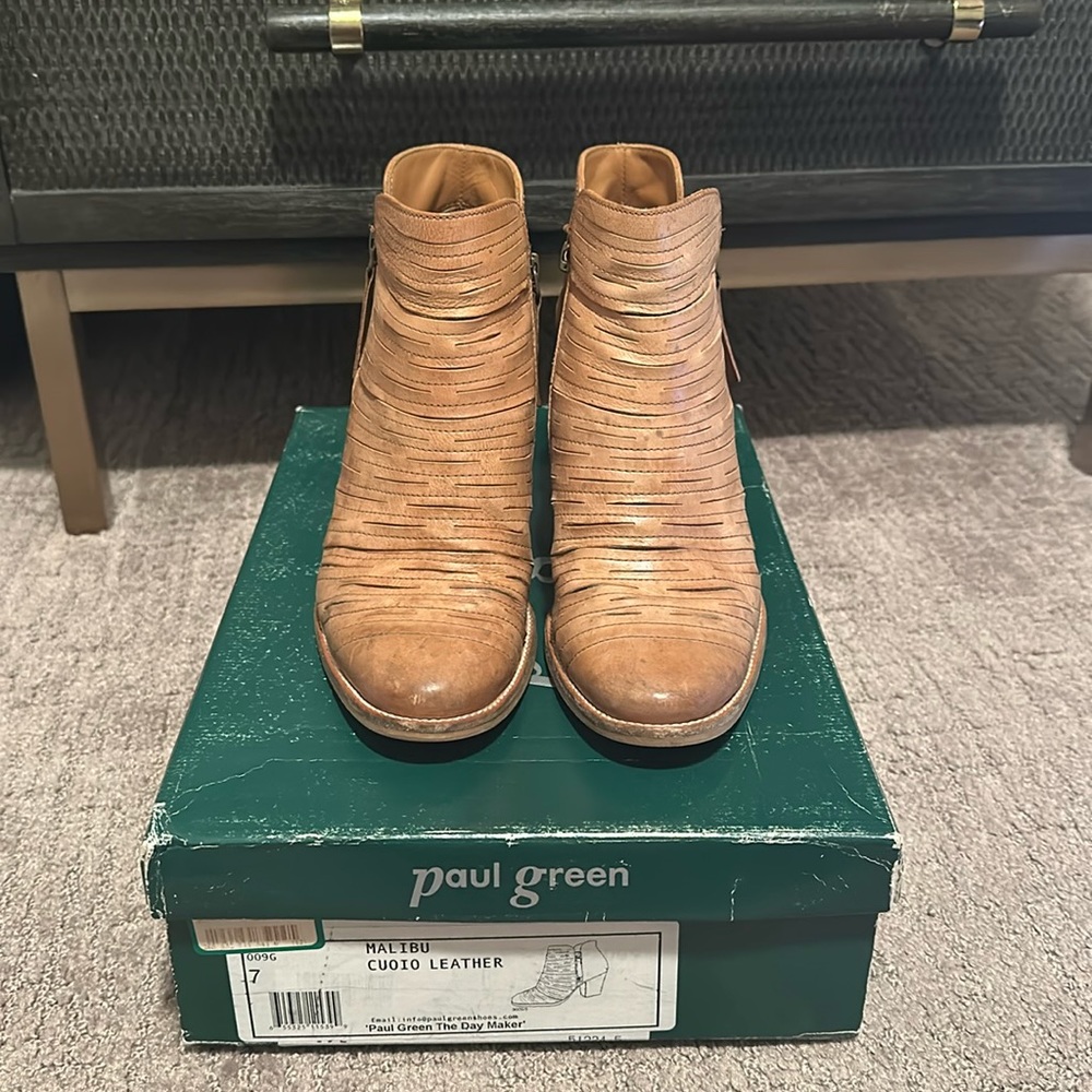 Paul Green Malibu Cuoio Leather Booties